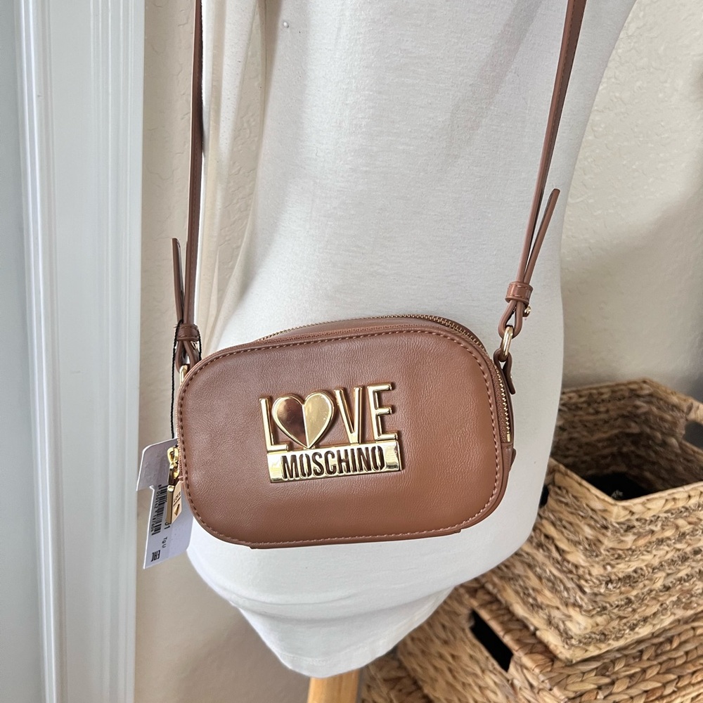 Love Moschino Brown Crossbody Bag